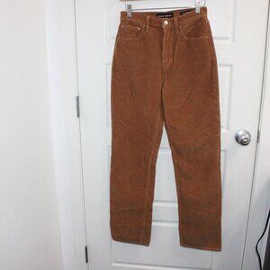 Aritzia Denim Forum Tan Corduroy Joni High Rise Loose Size 25